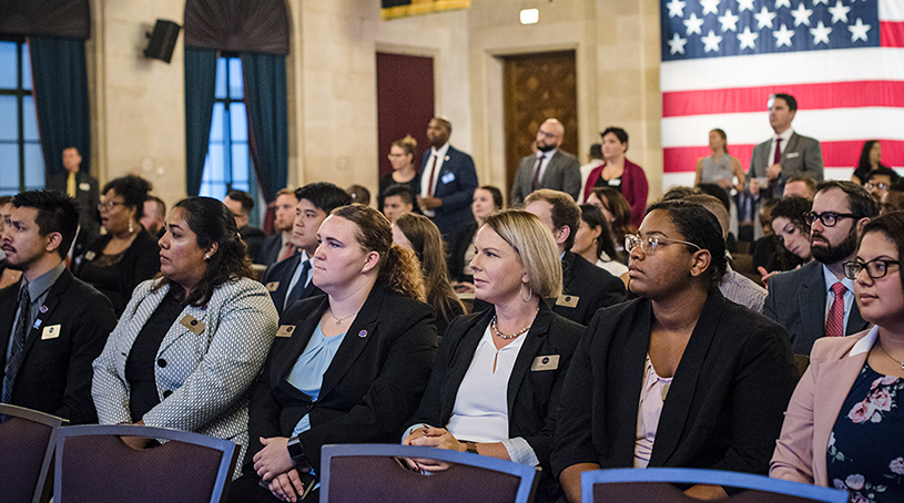A group of student veteran leaders in SVA